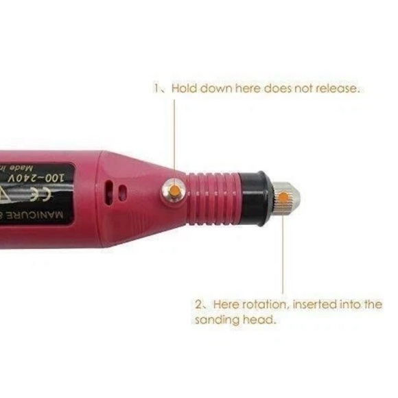 Dremel Nail Polish for File Gel Acrylic Grinder Buffer Tool Finger Drill Kit NEW - Picture 8 of 11